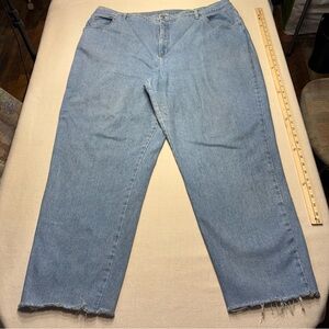 Just My Size Stretch Light Blue Straight Leg Jeans - Size 26W